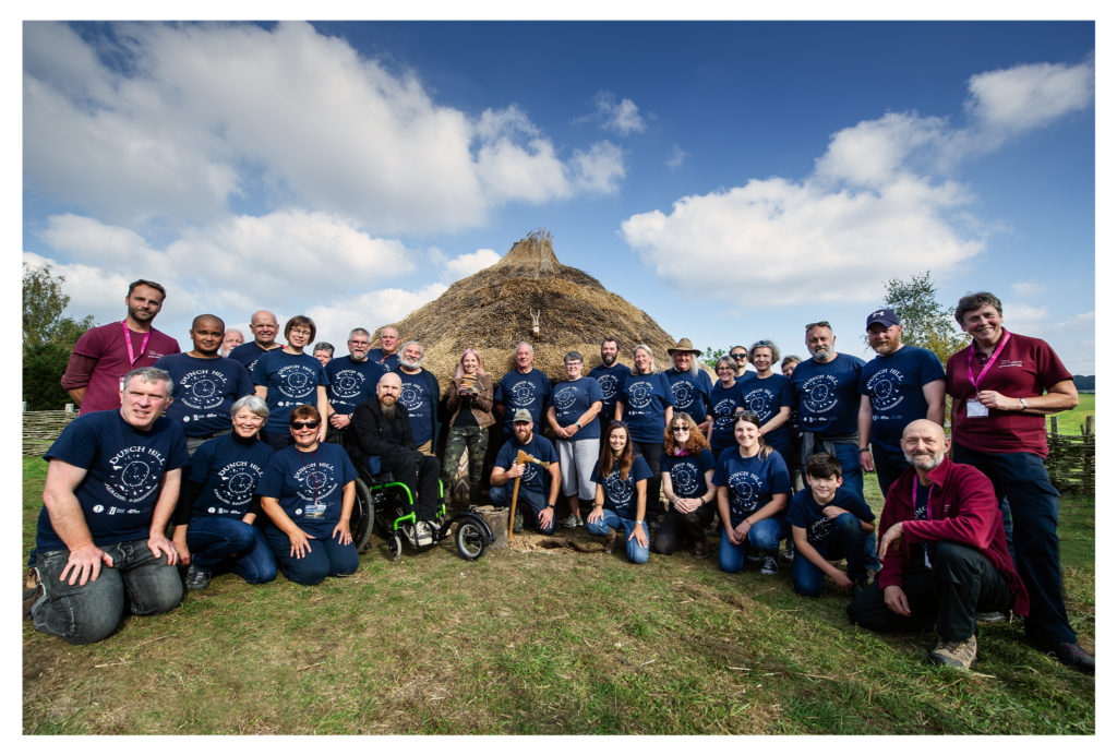 veterans and alice roberts, phil harding in front of roundhouse
